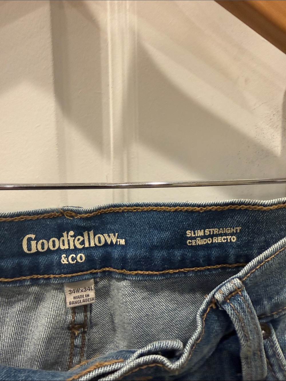 Goodfellow & Co Light Blue Straight Jeans - Picture 2 of 4